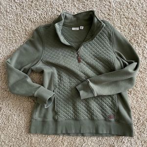 Llbean XL quilted 1/4 zip pullover sweatshirt